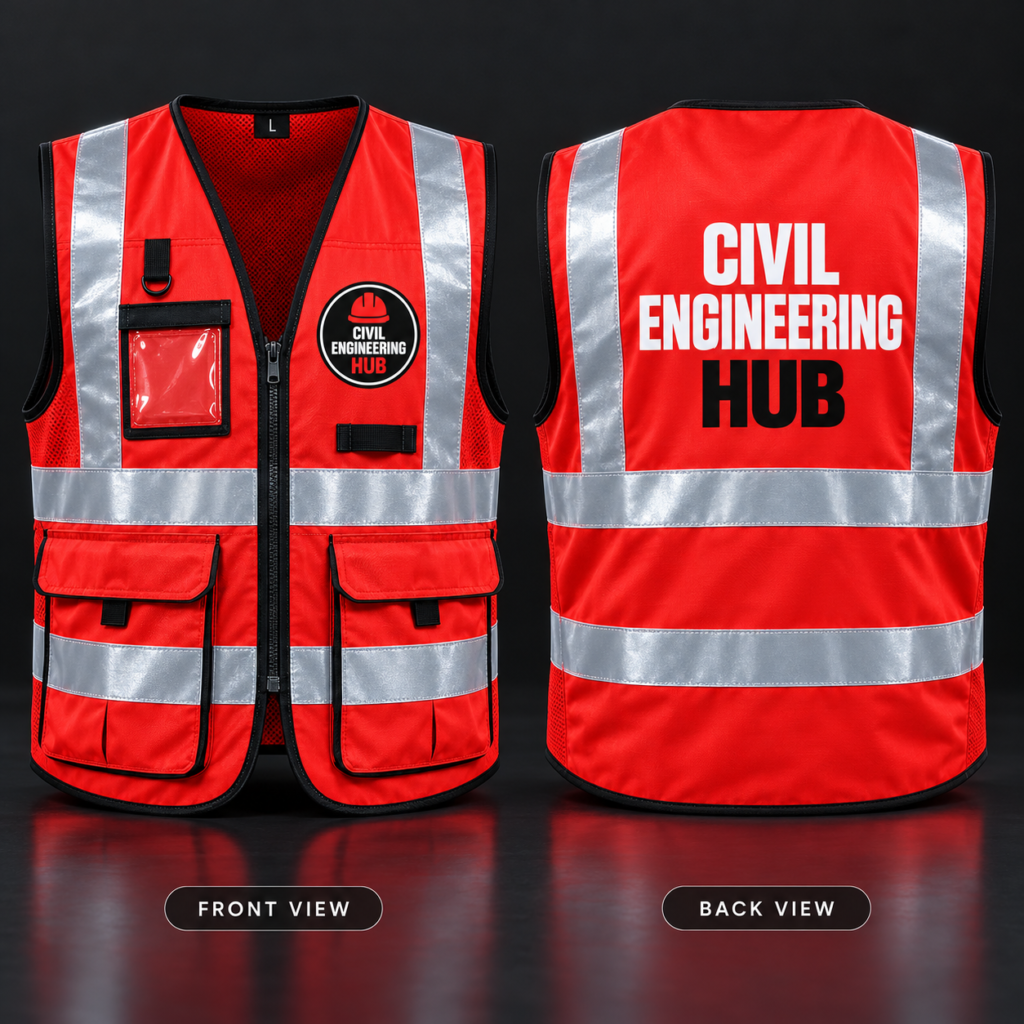Red Hi-Vis Reflector
