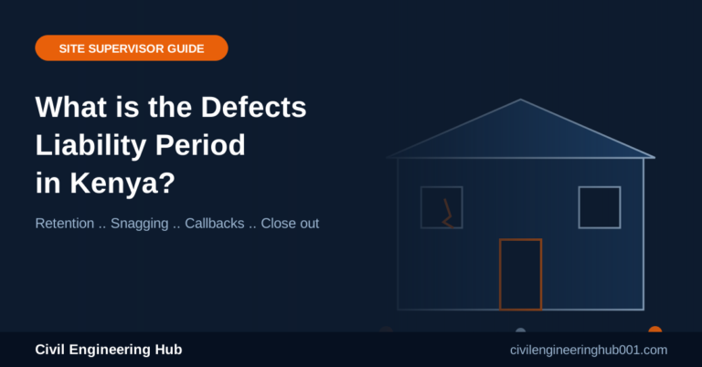 What is the Defects Liability Period in Kenya? A Site Guide