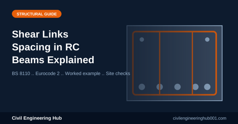 Shear Links in RC Beams: How Is Spacing Determined?